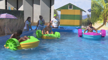 Jardim Luís de Camões Com Mini Parque Aquático para os Mais Novos