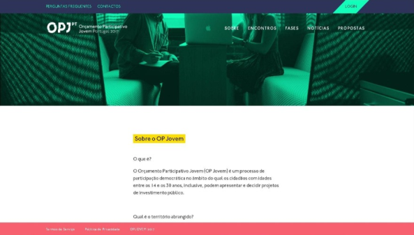 Participa no Orçamento Participativo Jovem Portugal