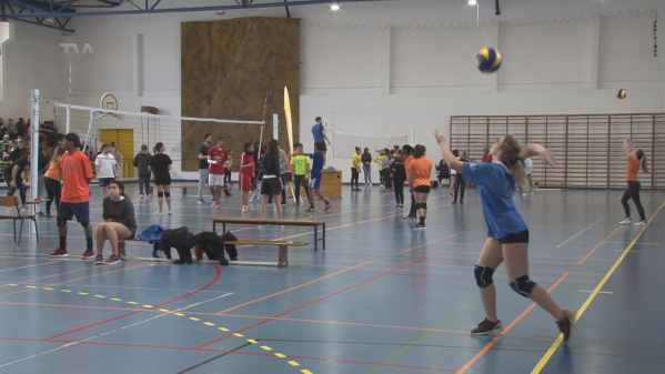 Mais de 400 Alunos Jogam Voleibol nos Jogos Juvenis Escolares